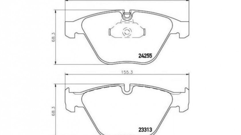 Placute frana BMW 3 (E90) 2005-2011 #3 085710