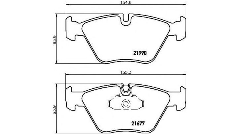 Placute frana BMW 5 (E39) 1995-2003 #2 027015