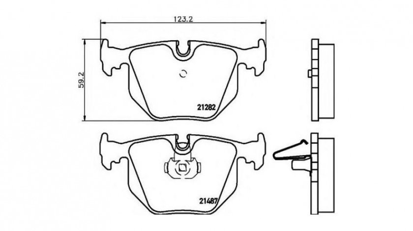 Placute frana BMW 7 (E38) 1994-2001 #2 038120