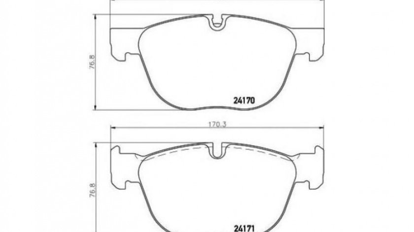 Placute frana BMW X5 (E70) 2007-2013 #3 0986494191