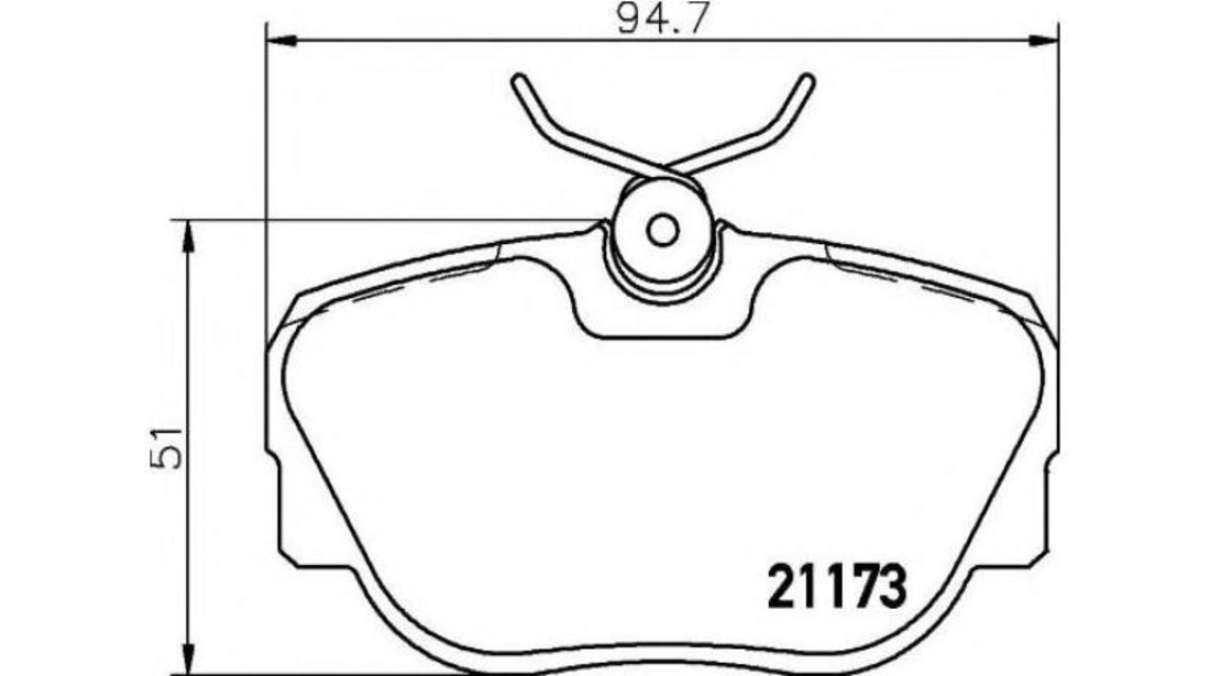 Placute frana BMW Z1 1988-1991 #2 029602