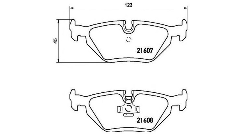 Placute frana BMW Z3 cupe (E36) 1997-2003 #2 026500