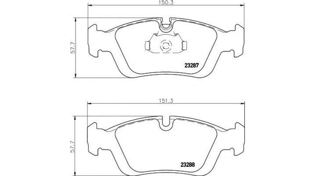 Placute frana BMW Z3 (E36) 1995-2003 #2 038400