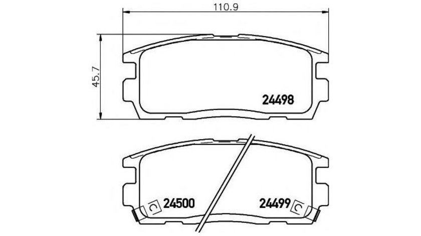 Placute frana Chevrolet EQUINOX (2003-2009) #2 05P1323