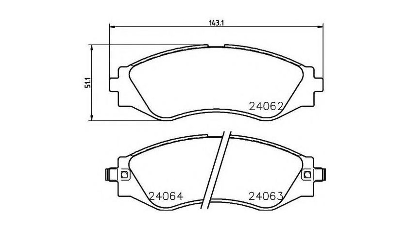 Placute frana Chevrolet EVANDA 2005-2016 #2 0986494173