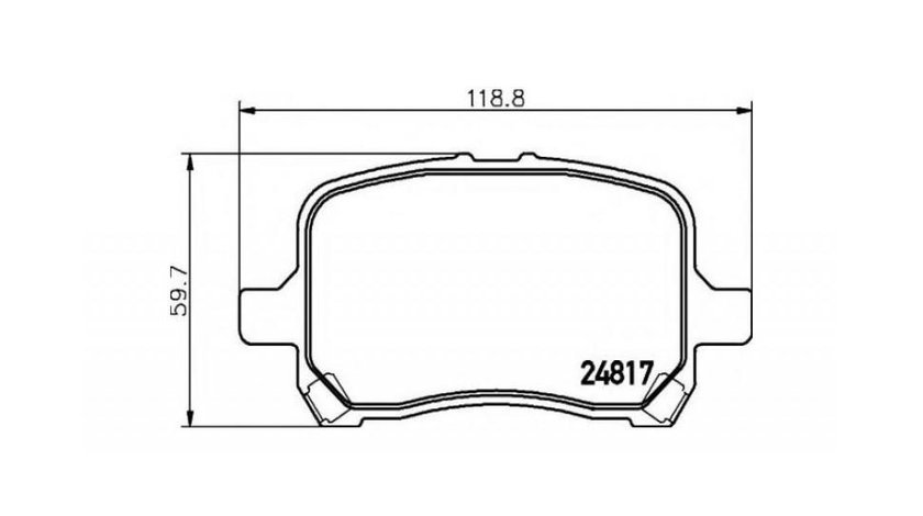 Placute frana Chevrolet HHR (2006->) #2 15808204