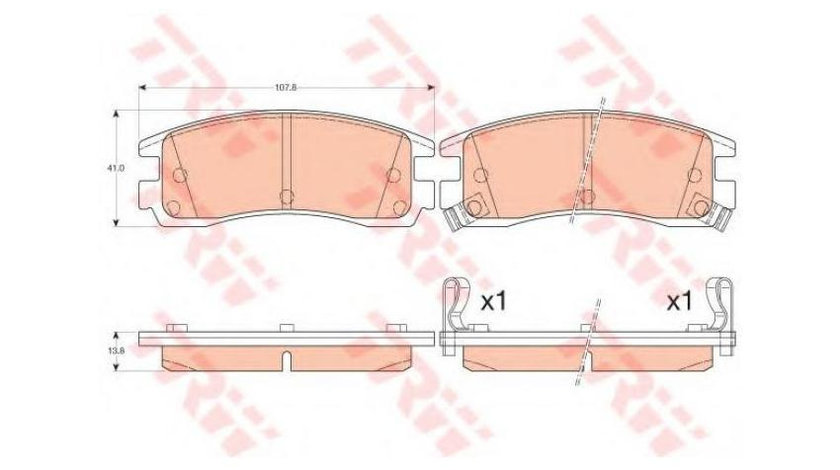 Placute frana Chevrolet IMPALA limuzina 1999-2005 #2 056612