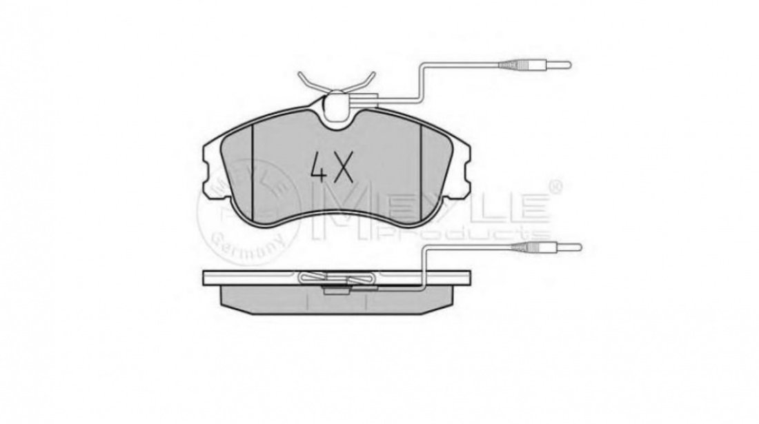 Placute frana Citroen BERLINGO caroserie (M_) 1996-2016 #2 0252312419