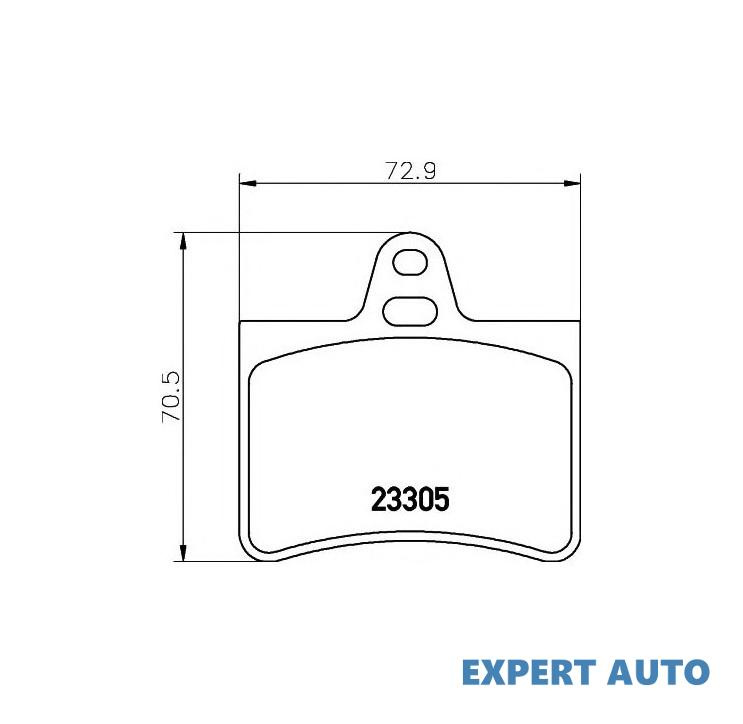 Placute frana Citroen C5 II (RC_) 2004-2016 #2 0252330515