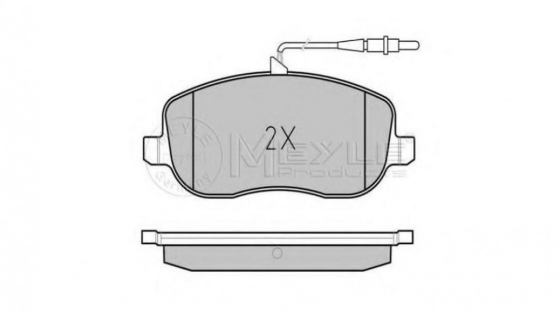 Placute frana Citroen C8 (EA_, EB_) 2002-2016 #2 0252026119W