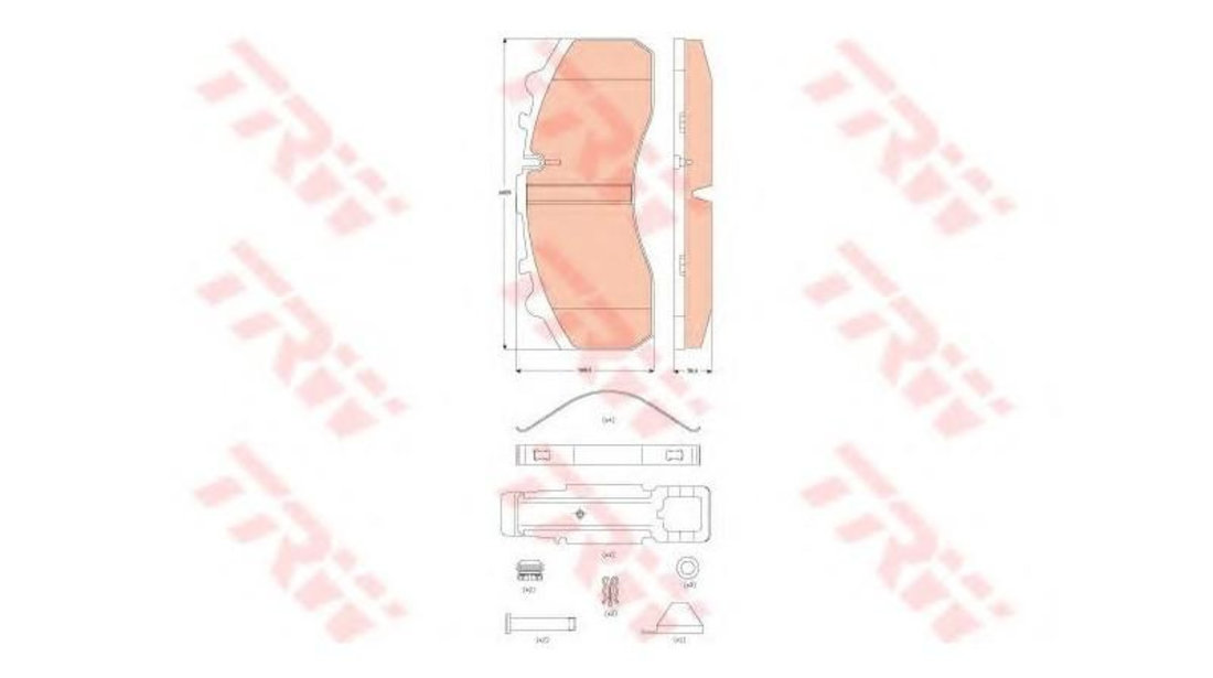 Placute frana DAF 95 (1987-1998) #2 0024204920