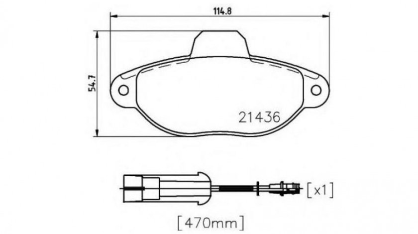 Placute frana Fiat PUNTO Cabriolet (176C) 1994-2000 #2 041401