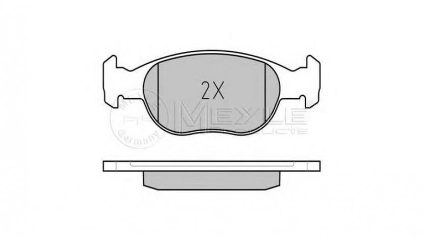 Placute frana Fiat PUNTO Van (176L) 1996-2000 #2 0252318118