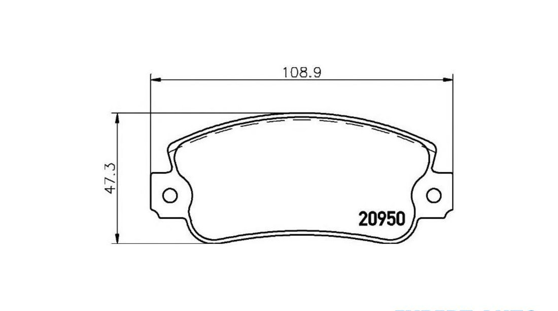 Placute frana Fiat UNO caroserie (146) 1988-1996 #2 0986424098