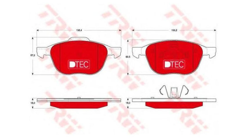 Placute frana Ford FOCUS C-MAX 2003-2007 #2 0252372318PD