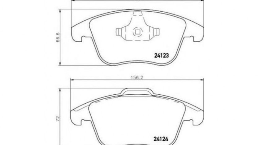 Placute frana Ford FUSION (JU_) 2002-2012 #2 0986494169