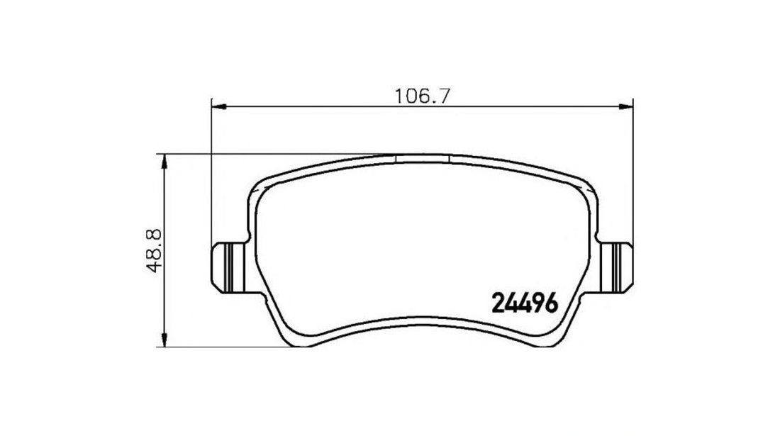 Placute frana Ford FUSION (JU_) 2002-2012 #2 0986494175