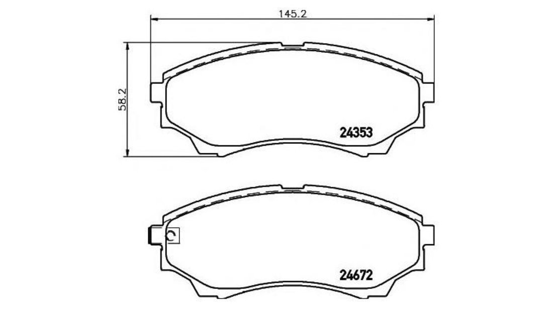 Placute frana Ford RANGER (ER, EQ) 1998-2006 #3 0986494323