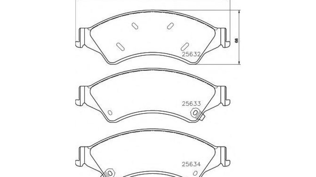 Placute frana Ford RANGER (TKE) 2011-2016 #2 1723410