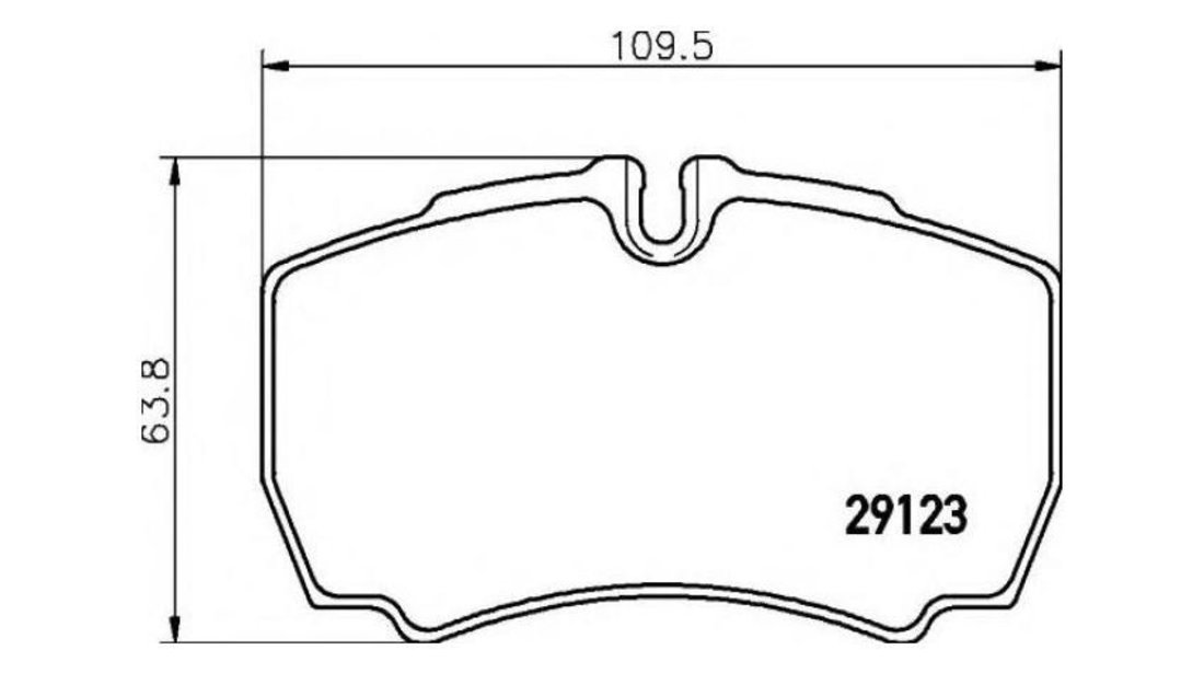 Placute frana Ford TRANSIT caroserie 2006-2016 #2 12418