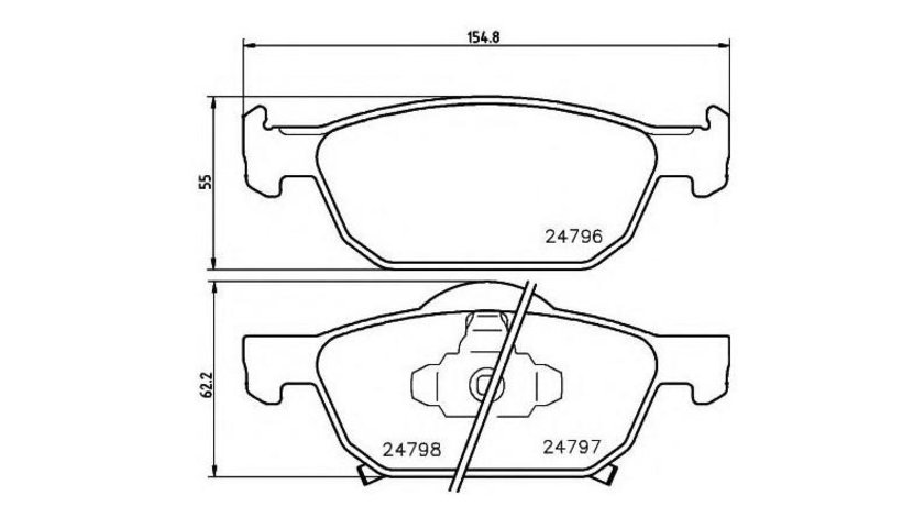 Placute frana Honda ACCORD VIII (CU) 2008-2016 #2 0986494383