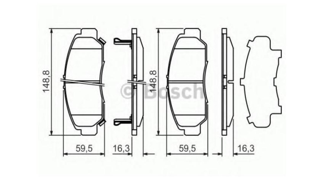 Placute frana Honda CIVIC VIII limuzina (FD, FA) 2005-2016 #3 05P1071