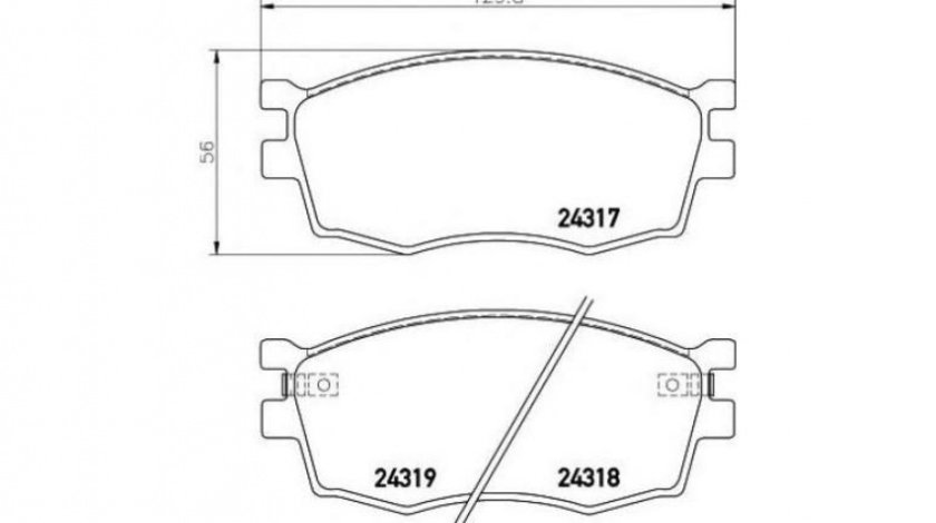 Placute frana Hyundai ACCENT III limuzina (MC) 2005-2010 #2 0986494139