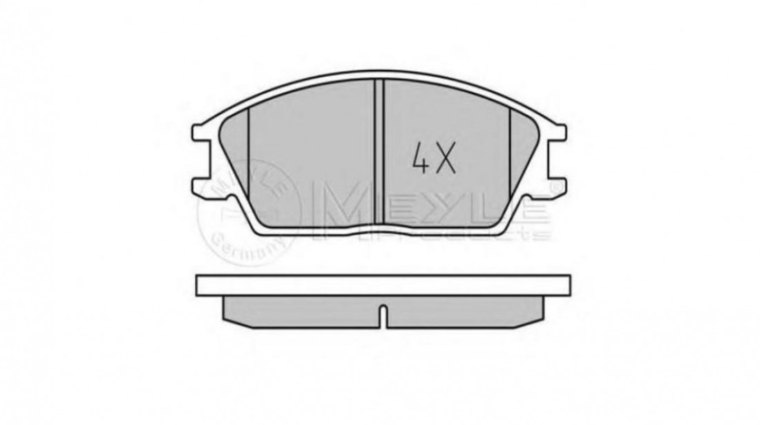 Placute frana Hyundai EXCEL I (X3-) 1994-2000 #2 0252101214W