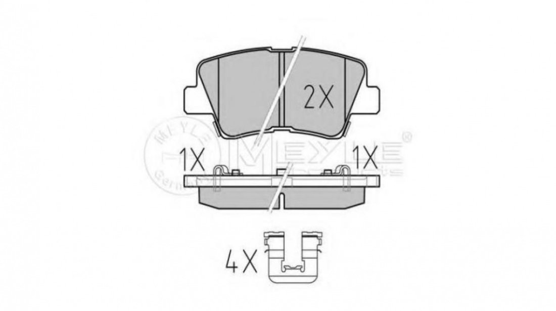 Placute frana Hyundai i30 CW (GD) 2012-2016 #2 0252533715W