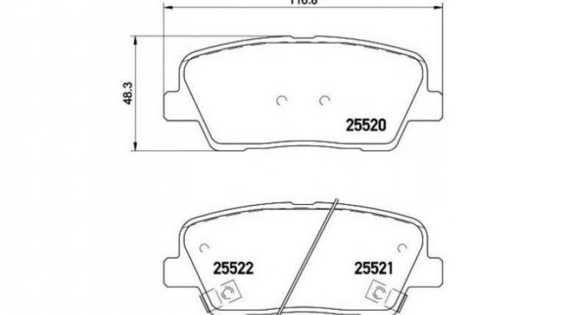 Placute frana Hyundai SANTA FE III (DM) 2012-2016 #2 0986495165