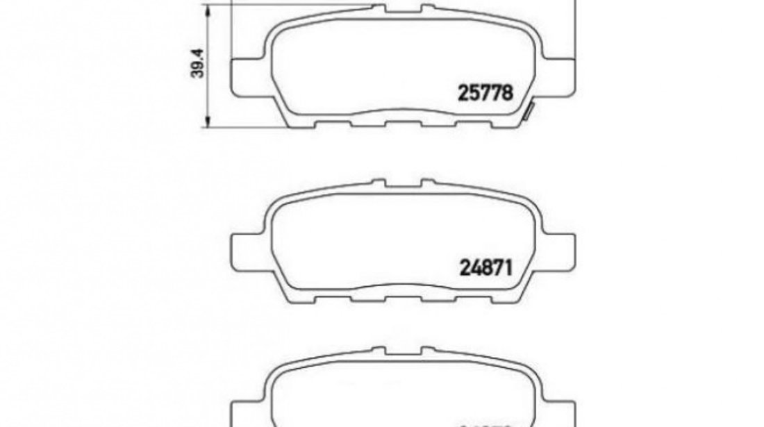 Placute frana INFINITI EX 2007-2016 #2 2577801