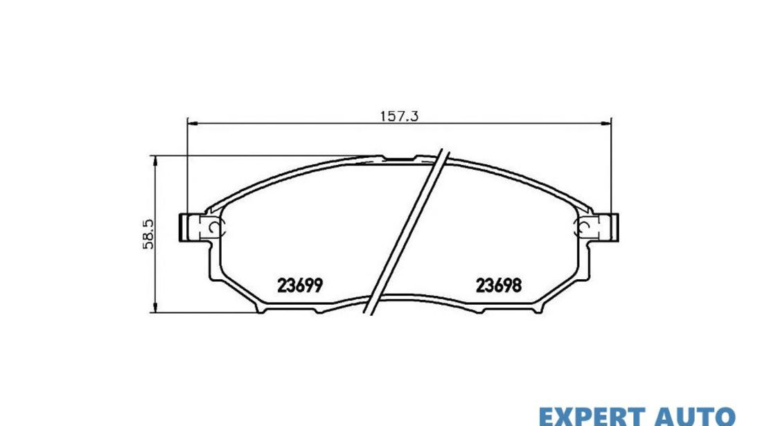 Placute frana INFINITI Q60 (2013->) #2 085214