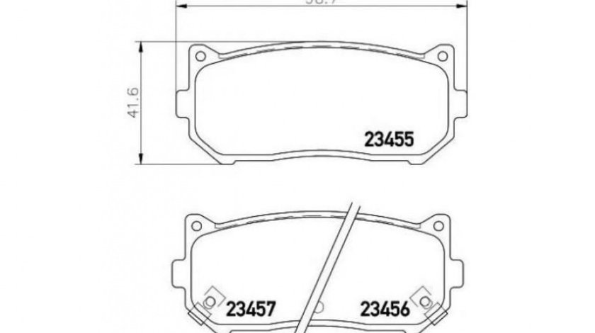 Placute frana Kia CLARUS (K9A) 1996-2016 #2 064902