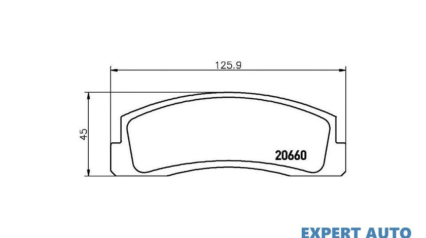 Placute frana Lada NIVA (2121) 1976-2016 #2 010300