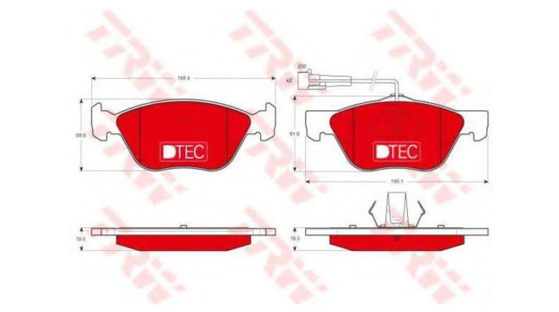 Placute frana Lancia LYBRA (839AX) 1999-2005 #2 0009950637