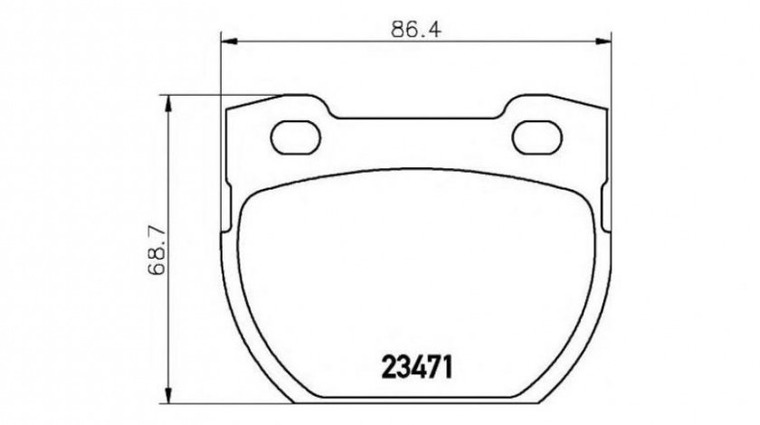 Placute frana Land Rover DEFENDER platou / sasiu (LD) 1990-2016 #2 058400