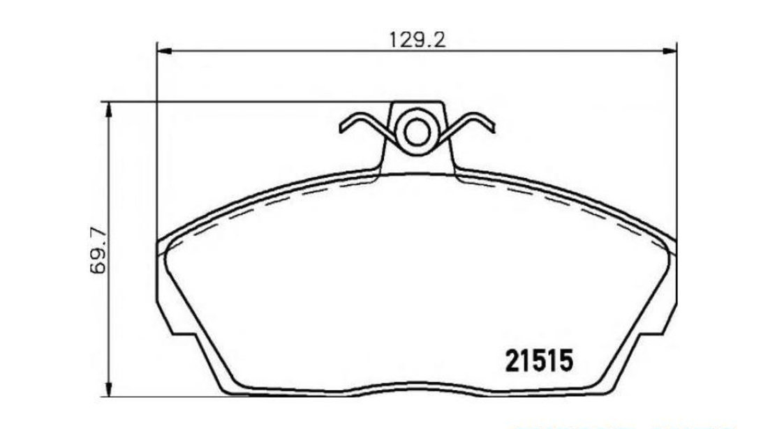 Placute frana Land Rover FREELANDER (LN) 1998-2006 #2 033700