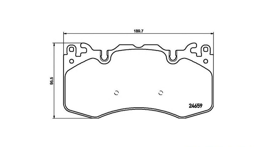 Placute frana Land Rover RANGE ROVER IV (LG) 2012-2016 #2 0986494440