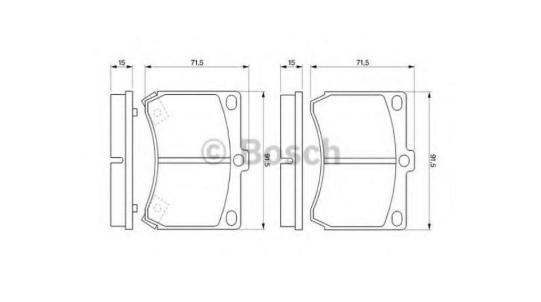 Placute frana Mazda 323 F Mk IV (BG) 1987-1994 #2 05P510