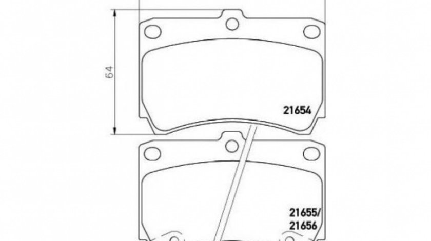 Placute frana Mazda 323 F Mk V (BA) 1994-1998 #2 021212