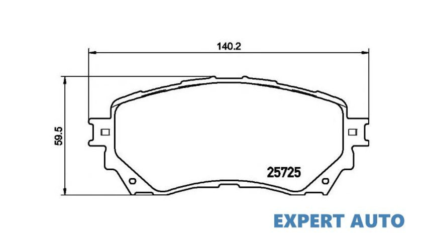 Placute frana Mazda 6 combi (GJ, GH) 2012-2016 #2 153804