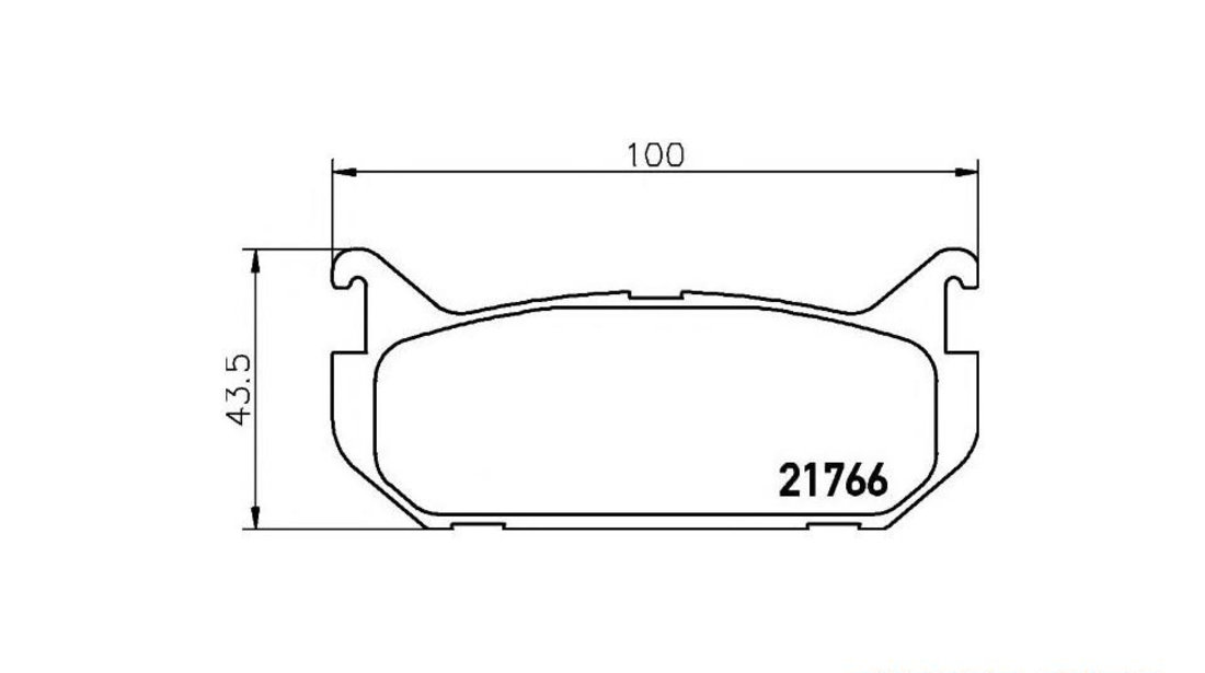 Placute frana Mazda 626 Mk IV hatchback (GE) 1991-1997 #2 041600