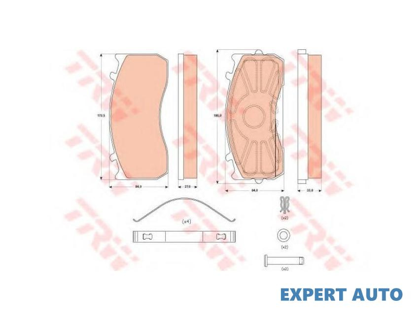 Placute frana Mercedes ANTOS 2012- #2 0004211010