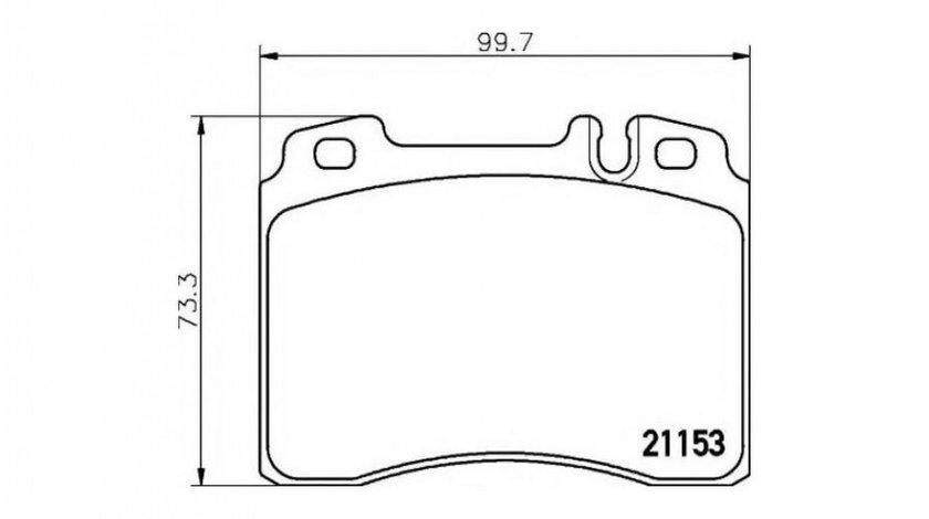 Placute frana Mercedes COUPE (C124) 1987-1993 #2 0014209420