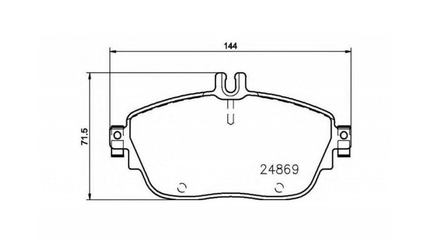 Placute frana Mercedes GLA-CLASS (X156) 2013-2016 #2 0064204620