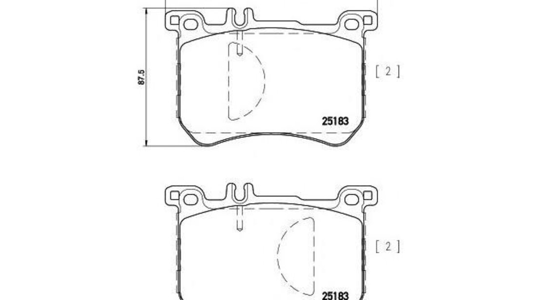 Placute frana Mercedes S-CLASS (W222, V222, X222) 2013-2016 #2 0064204920