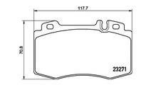 Placute frana Mercedes SL - Class 01-12