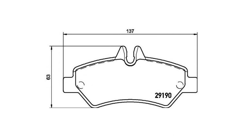 Placute frana Mercedes SPRINTER 4,6-t caroserie (906) 2006-2016 #2 0044206920