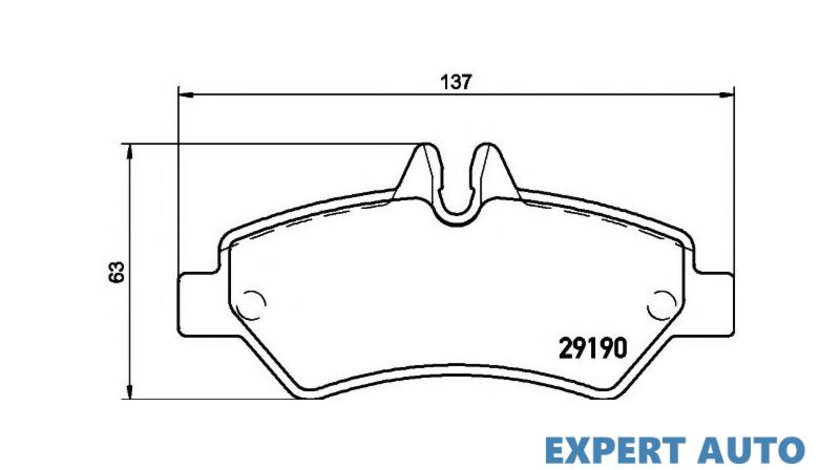 Placute frana Mercedes SPRINTER 5-t platou / sasiu (906) 2006-2016 #2 0044206920