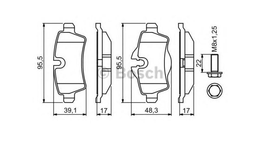 Placute frana MINI MINI Roadster (R59) 2012-2016 #3 0986494242